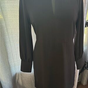 Banana Republic Black Long Sleeve Dress